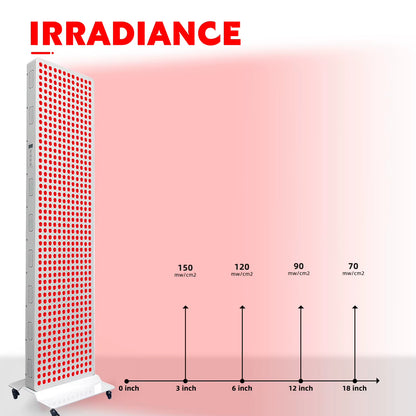3000W No Flicker Low EMF Dual-Chip Redlight Therapy Device Full Body 660Nm 850Nm near Infrared LED Therapy Panel Lamp