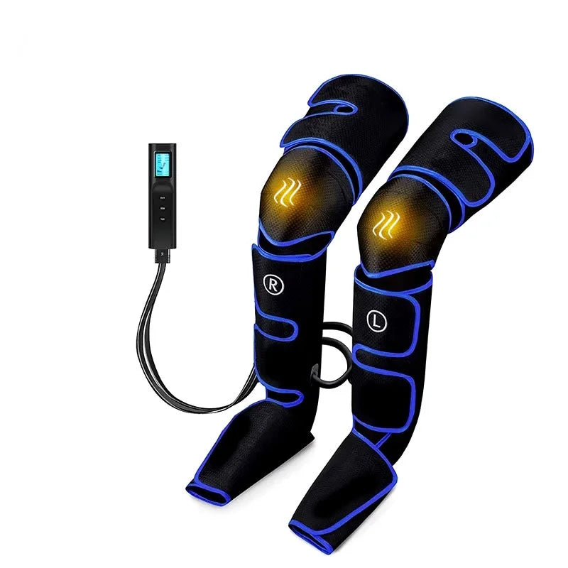 Electric Leg Muscle Relaxer 6 Modes Air Compression Recovery Boot Lymph Release Relieve Foot Fatigue Heating Leg Massager