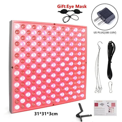 LED Red Light Therapy Panel Lamp for Facial anti Aging Skin Care Beauty 225 LED Light Body Pain Relief Physical Therapy Tools